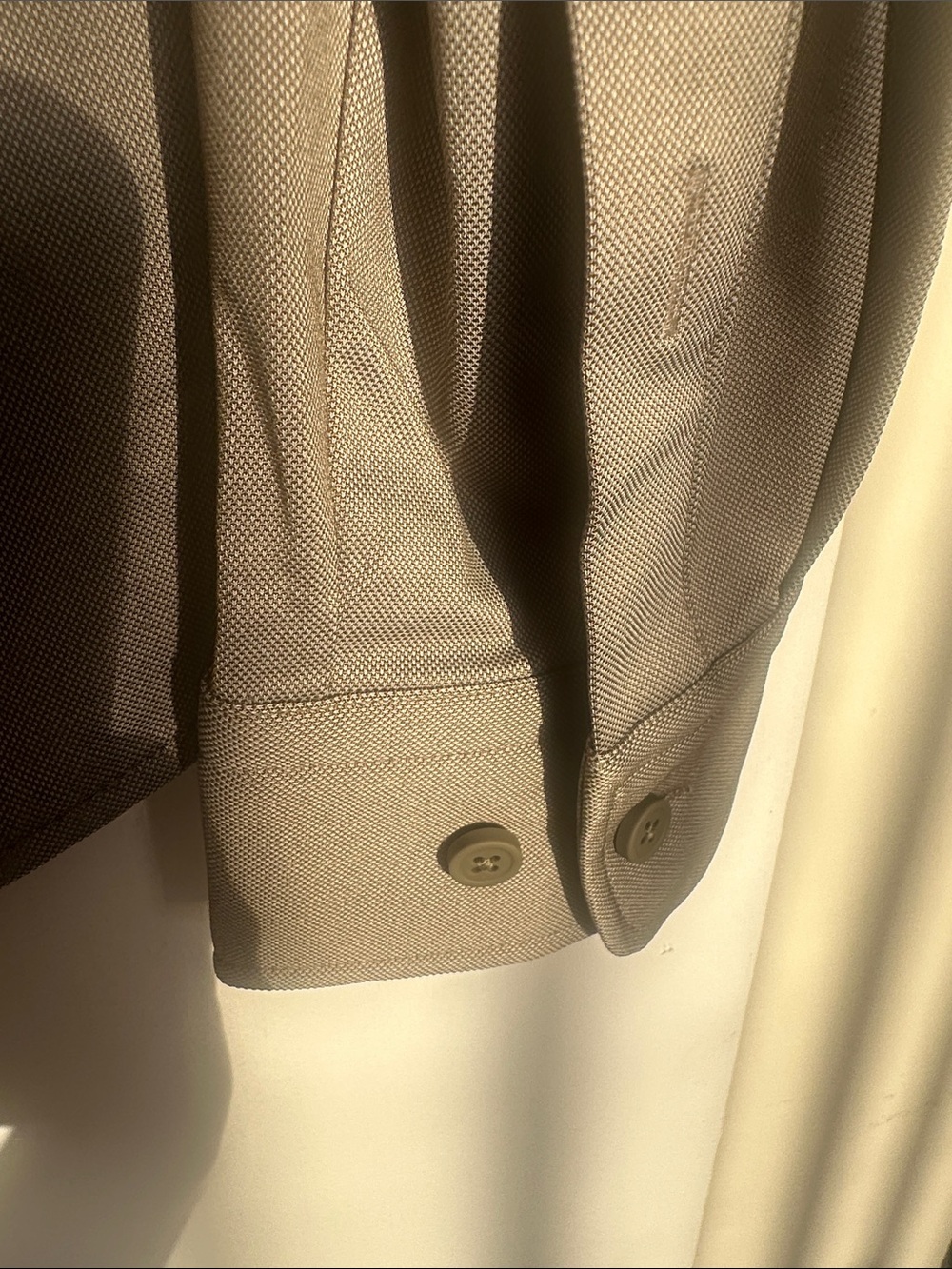 BOSS Men's Light Taupe Button-Front Shirt Jacket - Picture 5 of 6